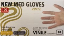 New Med Gloves Vinyl