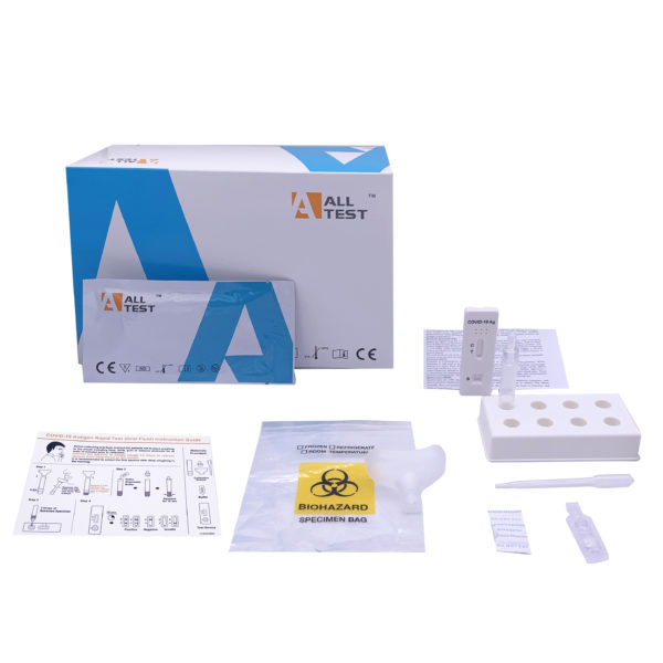 AllTest ICOV-802 box test antigenico covid-19 fluido orale selfetesting